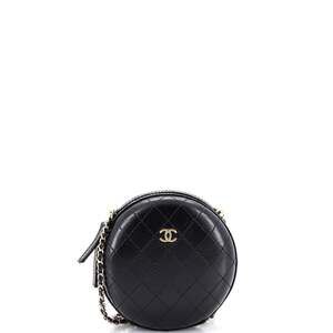Chanel Round Chain Crossbody Bag #260879C24B